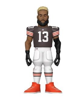 Photo 1 of 2 pack - Gold 5" NFL: Browns - Odell Beckham Jr (Home Uniform) with Chase
