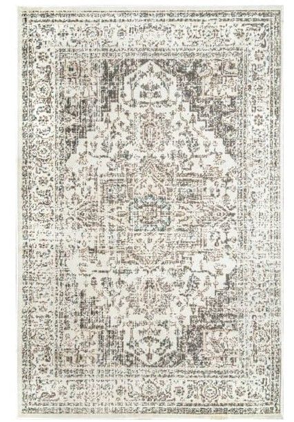 Photo 1 of  nuloom Vintage Tanith Cream 5 ft. x 8 ft. Area Rug
                   