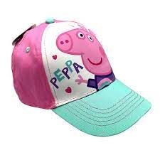 Photo 1 of **SET OF 5** Hasbro Peppa Pig Kid's Youth Baseball Cap Hat Pink White Adjustable Back Gift 
