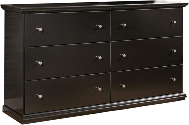 Photo 1 of **MISSING PARTS INCOMPLETE** Signature Design by Ashley Maribel Classic 6 Drawer Dresser, Black
