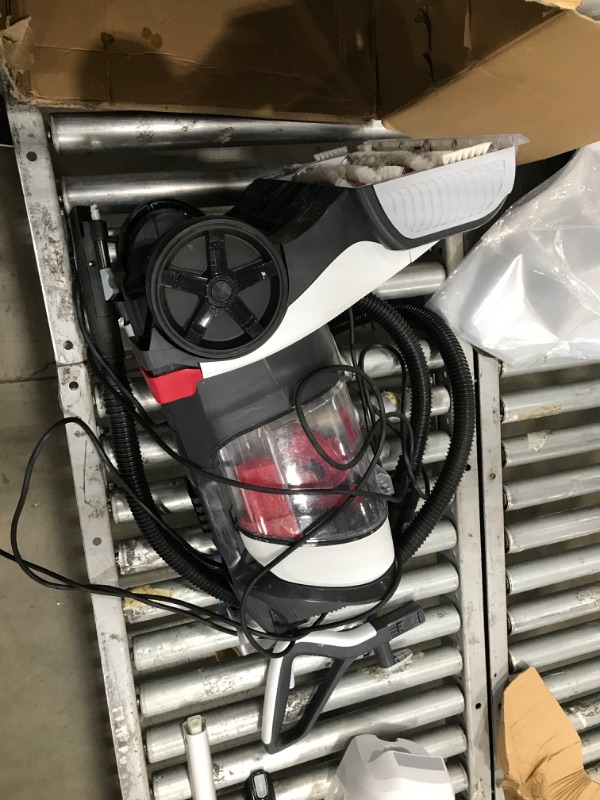 Photo 1 of **Missing Parts** Hoover Dual Spin Pet Plus Carpet Cleaner Machine, Upright Shampooer, FH54050V, White

