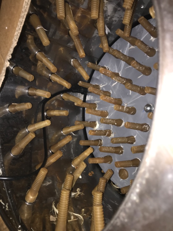 Photo 1 of *DAMAGED DIRTY* *NEEDS TO BE TESTED** VEVOR Stainless Steel Chicken Plucker 20Inch Barrel Diameter De-Feather Remover Poultry Machine 1500W 275R/min Barrel Diameter Heavy Duty Feather Plucking Machine
