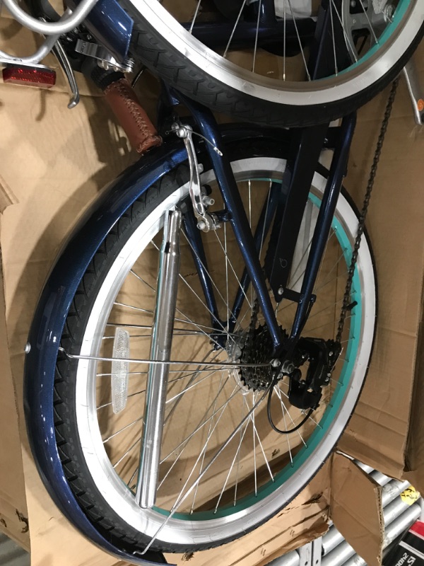 Photo 4 of **MINOR DAMAGE** Sixthreezero EVRYjourney Women's 26" 7-Speed Hybrid Bicycle in Navy