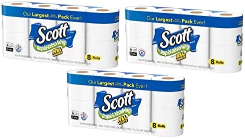 Photo 1 of **3 bags** Scott Rapid Dissolve Bath Tissue Made for RVs and Boats (24 Rolls)

