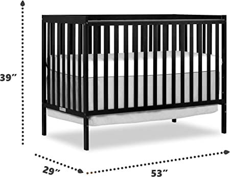 Photo 1 of *DAMAGED* MISSING PARTS** Dream On Me Synergy 5-in-1 Convertible Crib in Black, Greenguard Gold Certified
