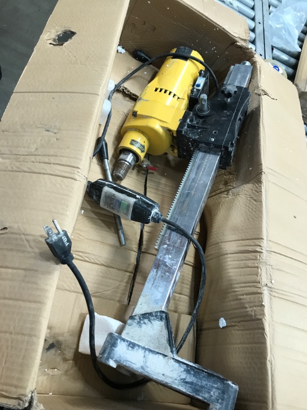 Photo 5 of *USED* MINOR DAMAGE  Happybuy Diamond Core Drilling Machine, 8"/205 mm Capacity 3980W Concrete Core Drill for Concrete, Brick, Block, and Stone, Bench Drill Stand with Travel Distance 19"/483 mm
