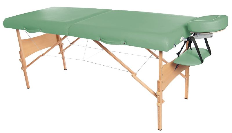 Photo 1 of 3B Scientific W60602G Green Deluxe PorTable Massage Table, 72.5" Length x 29" Width
