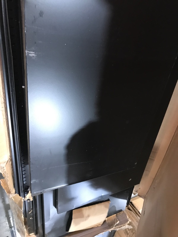 Photo 2 of **MISSING PARTS** DAMAGED** 72 in. Tall Black Metal Storage Cabinet with 2-Doors and 4-Shelves, Steel Storage Freestanding Cabinet in Black
