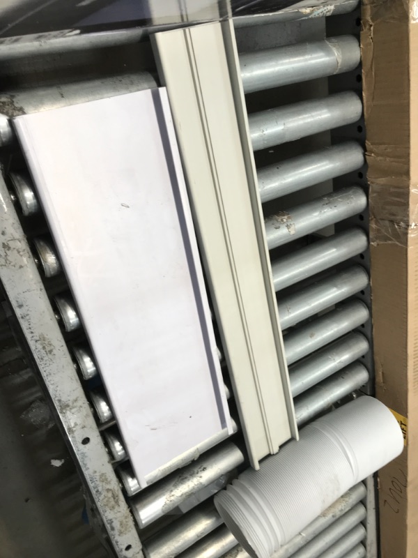 Photo 1 of **DAMAGED* MISSING PARTS * BLACK+DECKER 12,000 BTU Portable Air Conditioner with Heat and Remote Control, White
