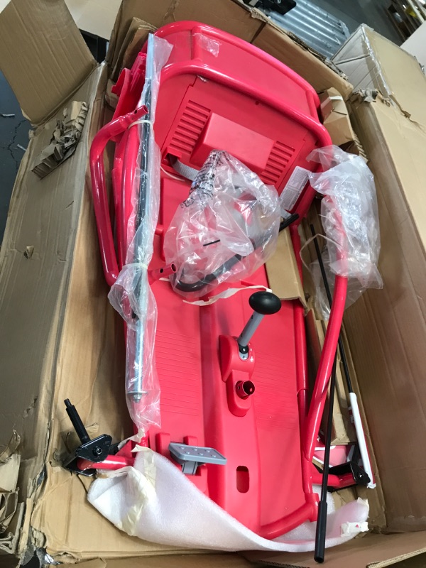 Photo 4 of **MISSING PARTS** DAMAGED* Radio Flyer Ultimate Go-Kart 24 Volt Outdoor Ride-on Toy for Kids Pink
