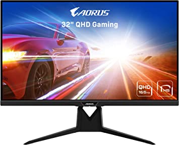 Photo 1 of AORUS FI32Q 32" 165Hz 1440p HBR3, NVIDIA G-SYNC Compatible, Exclusive Built-in ANC, -KVM, 2560x1440 Display, 1ms Response Time, HDR, 94% DCI-P3, 1x DisplayPort 1.4, 2x HDMI 2.0, 2x USB 3.0, 1x USB C
