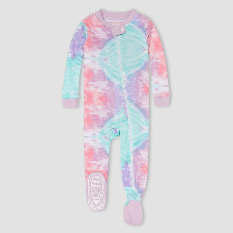 Photo 1 of 3 item bundle 
Burt's Bees Baby® Baby Girls' Tie-Dye Organic Cotton Footed Pajama - Light (x3)
size 
3-6M, 6-9M, 12M