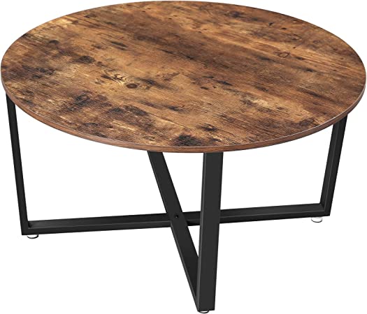 Photo 1 of  Round Coffee Table, Industrial 
Product Dimensions	34.6"D x 34.6"W x 18.5"H

