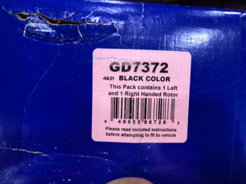 Photo 8 of 2 items 
EBC Brakes GD7372 3GD Series Dimpled and Slotted Sport Rotor
EBC Brakes DP61830 6000 Series Greenstuff Truck and SUV Brake Pad
