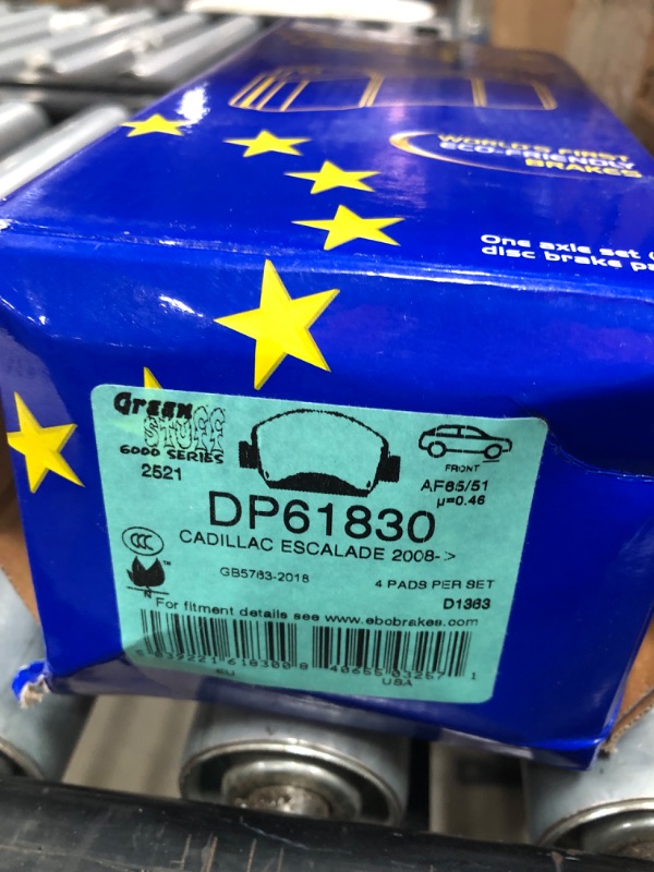 Photo 9 of 2 items 
EBC Brakes GD7372 3GD Series Dimpled and Slotted Sport Rotor
EBC Brakes DP61830 6000 Series Greenstuff Truck and SUV Brake Pad
