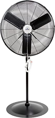 Photo 1 of iLIVING 30" Pedestal Outdoor Oscillating Fan with Misting kit - Shop, Greenhouse, Patio - 120V 1.8A 8400 CFM
