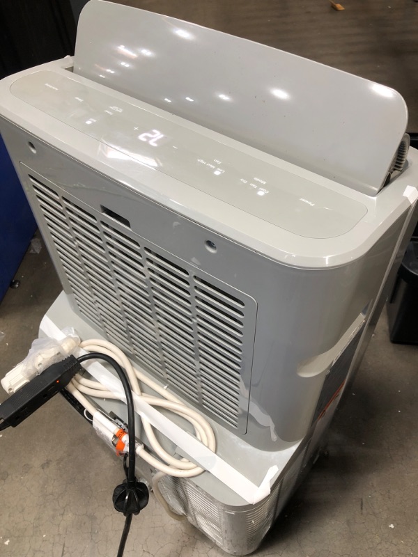 Photo 2 of ***Parts Only***GE  7500-BTU DOE (10000-BTU ASHRAE) 115-Volt Grey Vented Portable Air Conditioner Wi-fi Compatibility Cools 300-500 Sq Ft
