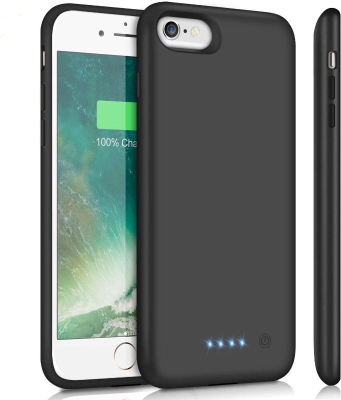 Photo 1 of **NON FUNCTIONAL DOESNT POWER ON* Battery Case for iPhone 6Plus/6s Plus/7Plus /8Plus, Upgraded 8500mAh Portable Charging Case Extended Battery Pack for iPhone 6s Plus/6 Plus/7 Plus /8 Plus Rechargeable Charger Case(5.5 inch)- Black
