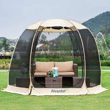 Photo 1 of 10' x 10' Pop Up Portable Gazebo Screen Tent - Alvantor

