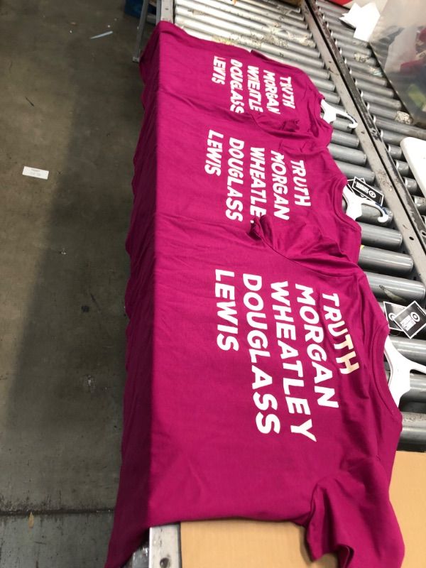 Photo 2 of 3 item bundle 
BLACK HISTORY MONTH WOMEN'S HISTORICAL NAMES SHORT SLEEVE T-SHIRT - PURPLE SIZE LARGE