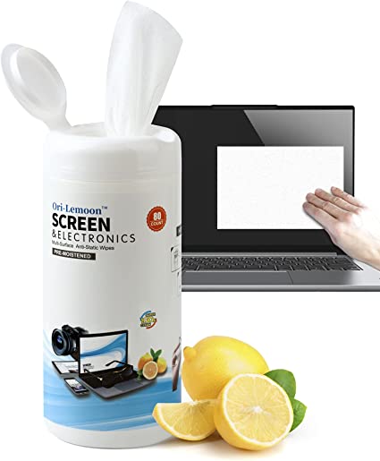 Photo 1 of Monitor Wipes, Computer Screen Wipes for Electronics, Computer Monitor Cleaning Wipes for Eyeglasses, Tablets, Camera Lense, Laptop, Screen Cleaner Wipes 80 Count
