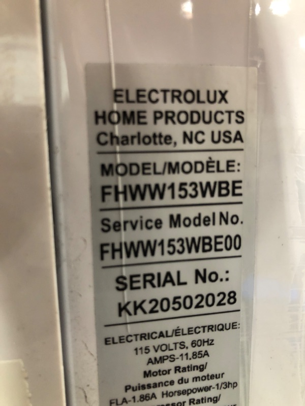 Photo 6 of 
Frigidaire
15,000 BTU Connected Window-Mounted Room Air Conditioner in White