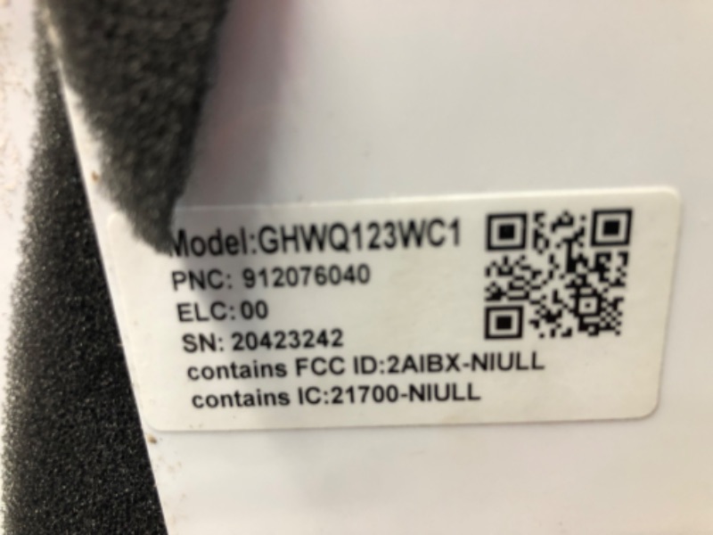 Photo 1 of Damaged (Parts Only) - Frigidaire GHWQ123WC1 Inverter Quiet Temp Room Air Conditioner, 12,000 BTU with Wi-Fi Connected, Energy Star Certified, Easy-to-Clean Washable Filter, Eco Mode, in White
