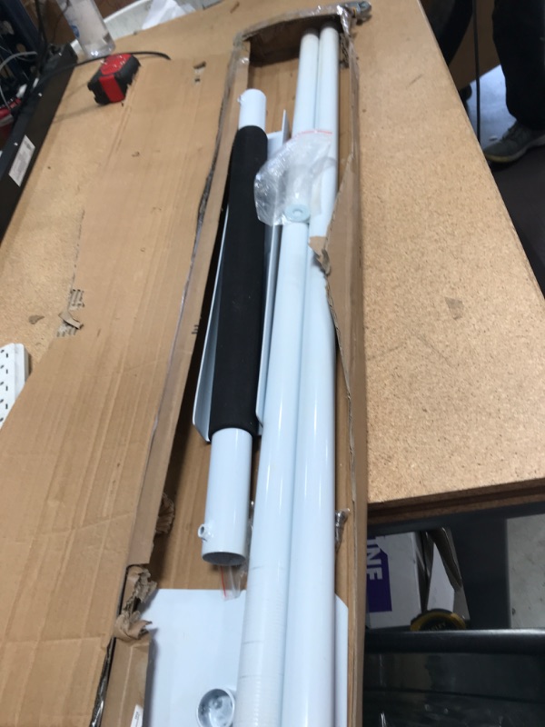 Photo 2 of (PARTS ONLY ; MISSING MANUAL) Sammons Preston Transfer Pole, Pole is made of 1 1/4" thick epoxy coated steel, adjusts from 92" - 100" tall and has a 20" grip with padding material for increased comfort and grip strength, supports up to 200 lbs.
