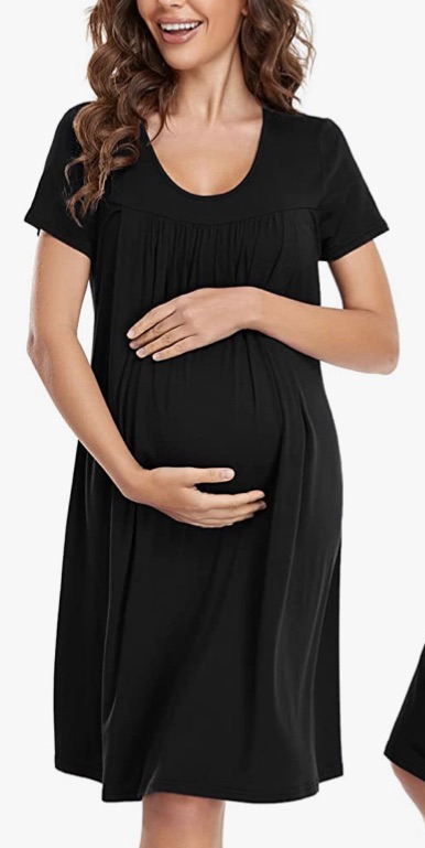 Photo 1 of Boguish Nursing Dresses Breastfeeding, Maternity Nightgown for Women Pregnancy and Postpartum after Birth XXl