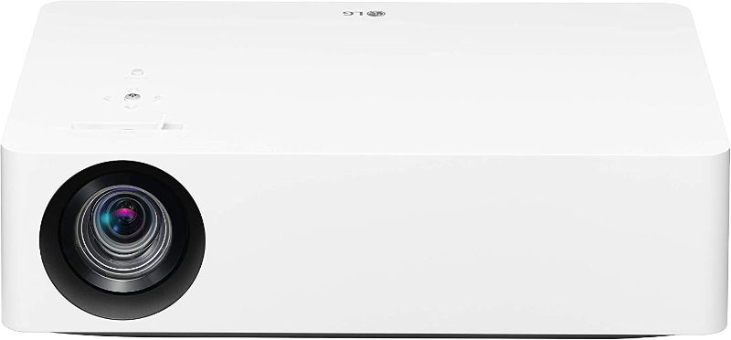 Photo 1 of LG HU70LA DLP 140" 4K UHD Smart Home Theater CineBeam Projector, Google/Alexa Assistance, LG webOS lite, Alexa Built-in, LG ThinQ AI, HDR10, 1500 ANSI lumens, Bluetooth, USB, Dual HDMI – White
