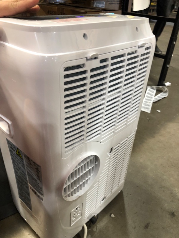 Photo 3 of 12,500 BTU, 8,000 BTU (SACC/CEC) Portable Air Conditioner, Dehumidifier and Remote, White