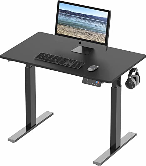 Photo 1 of SHW Memory Preset Electric Height Adjustable Standing Desk, 40 x 24 Inches, Black
