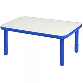 Photo 1 of Angeles Baseline 72"x30" Rect. Table, Homeschool/Playroom Toddler Furniture, Kids Activity Table for Daycare/Classroom Learning, 20" Legs, Royal Blue
