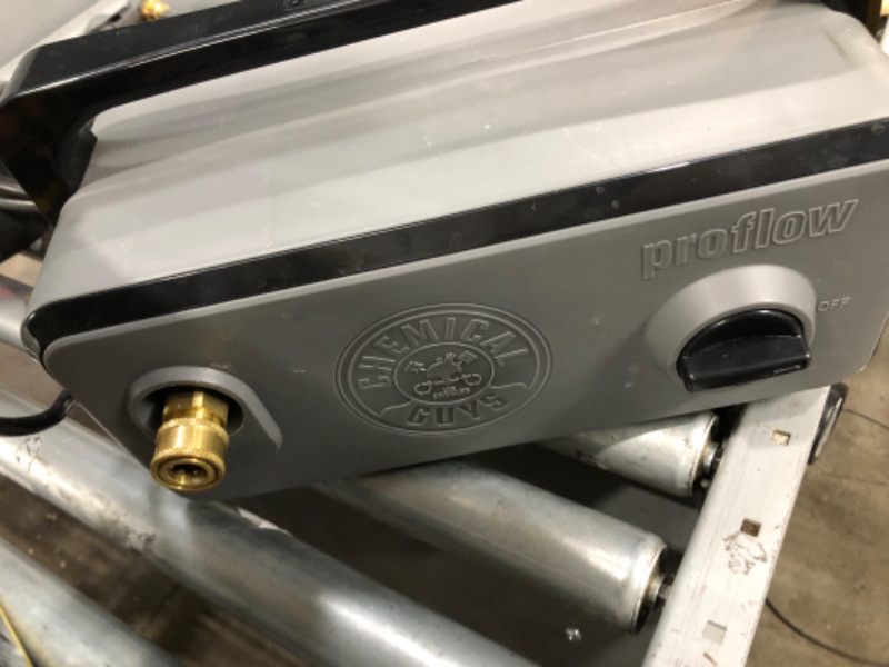 Photo 4 of NON FUNCTIONAL / PARTS
Chemical Guys EQP408 ProFlow Performance Electric Pressure Washer PM2000, 14.5-Amp Motor 2030 Max PSI, 1.77 GPM, Includes 5 Full Range QC Tips, Cleans Cars, Patios, Driveways, Homes and More , Gray
