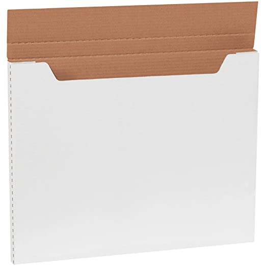 Photo 1 of Aviditi White Jumbo Fold-Over Mailing Boxes, 20 x 16 x 1 Inches, Pack of 20, Jumbo Easy-Fold, Crush-Proof, For Shipping, Mailing and Storing
