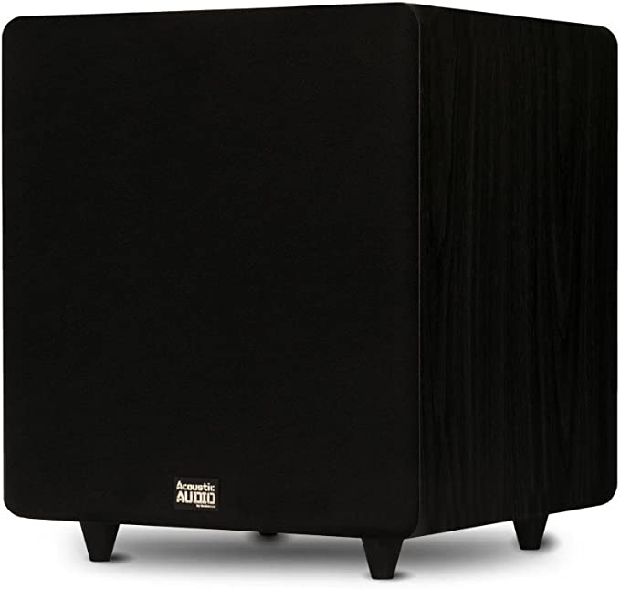 Photo 1 of Acoustic Audio PSW500-12 Home Theater Powered 12" LFE Subwoofer Black Front Firing Sub,500 Watts
