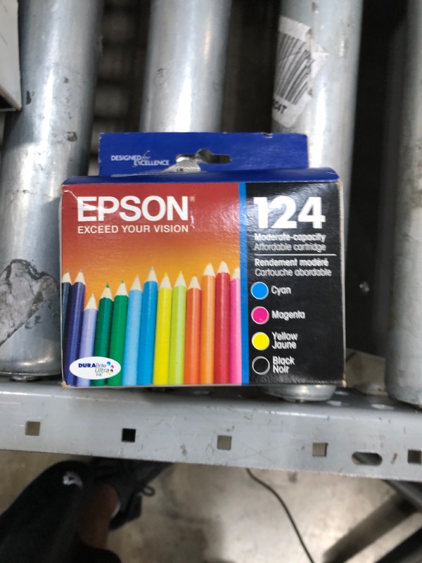 Photo 2 of EPSON T124 DURABrite Ultra -Ink Standard Capacity Black & Color -Cartridge Combo Pack (T124120-BCS) for Select Epson Stylus and Workforce Printers
