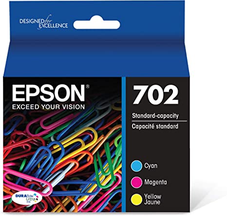 Photo 1 of EPSON T702 DURABrite Ultra -Ink Standard Capacity Color Combo Pack (T702520-S) for select Epson WorkForce Pro Printers
