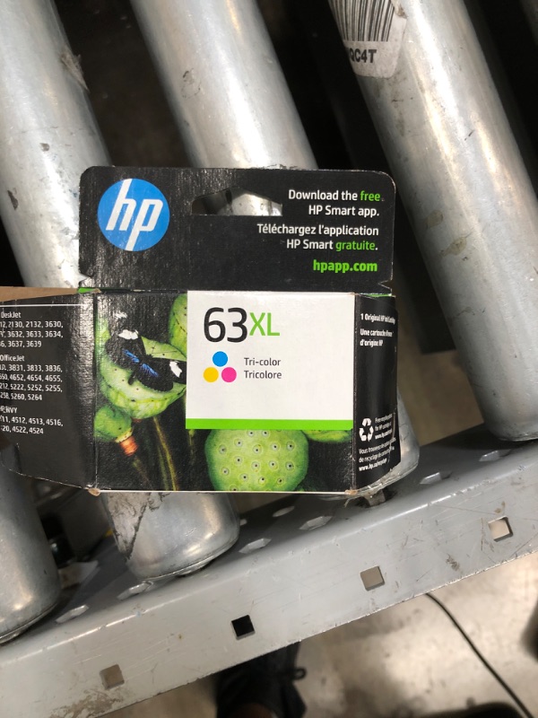 Photo 2 of Original HP 63XL Tri-color High-yield Ink | Works with HP DeskJet 1112, 2130, 3630 Series; HP ENVY 4510, 4520 Series; HP OfficeJet 3830, 4650, 5200 Series | Eligible for Instant Ink | F6U63AN
