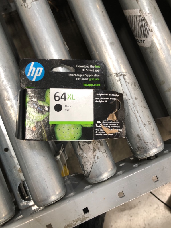 Photo 2 of Original HP 64XL Black High-yield Ink Cartridge | Works with HP ENVY Inspire 7950e; ENVY Photo 6200, 7100, 7800; Tango Series | Eligible for Instant Ink | N9J92AN
