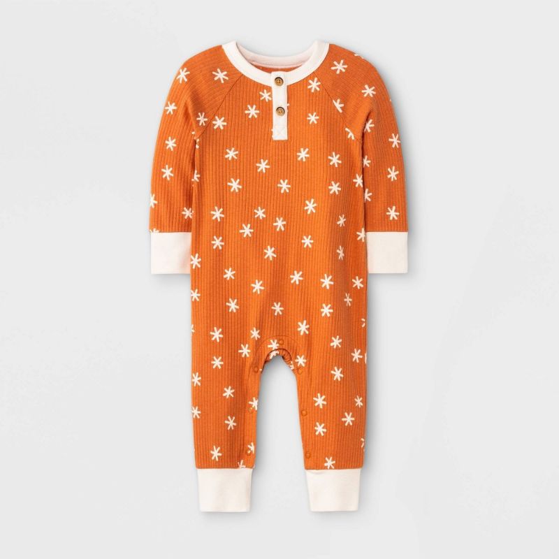 Photo 1 of Baby Boys' Star Rib Henley Romper - Cat & Jack™
SIZE: 0-3M