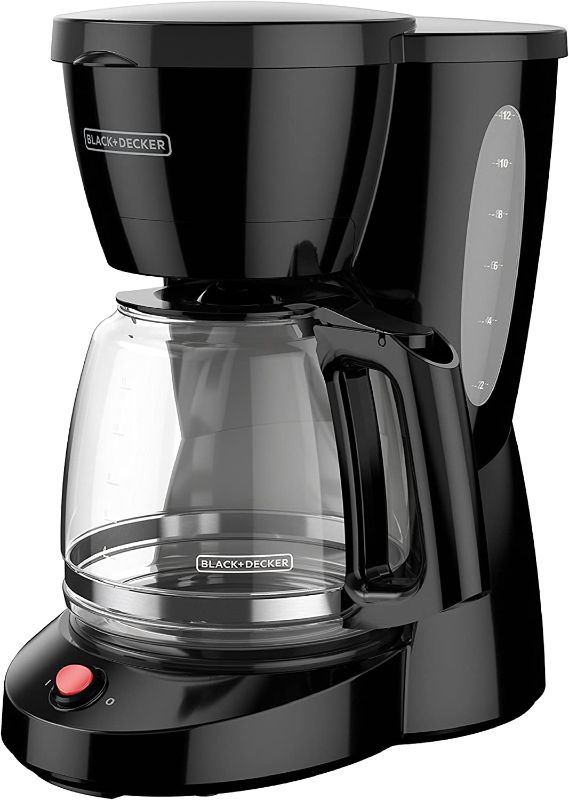 Photo 1 of BLACK+DECKER 12-Cup Switch Coffee Maker, Duralife Glass Carafe, Black, CM0940BD
