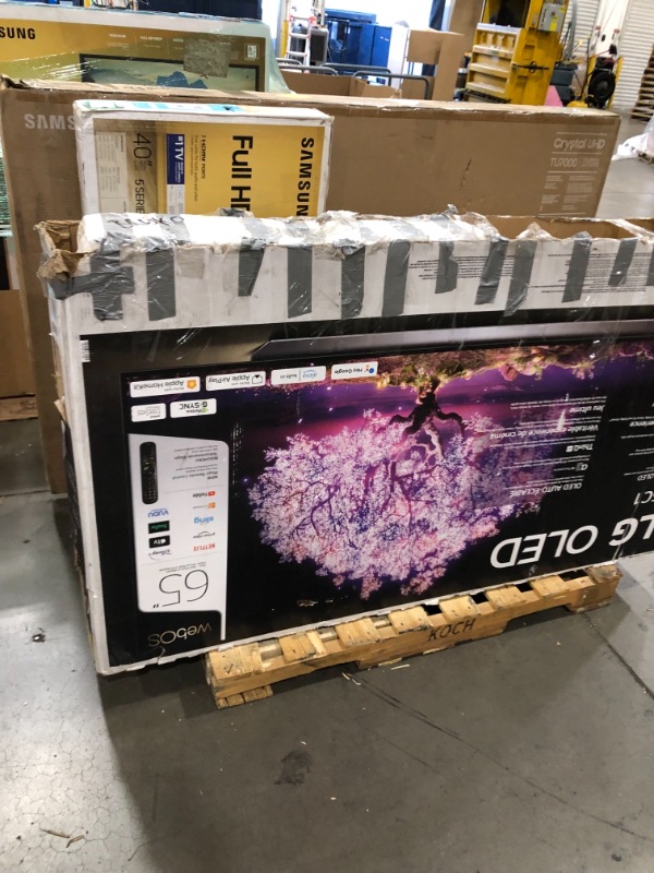 Photo 2 of PALLET OF DAMAGED TVS AND MONITORS, NO REFUNDS OR RETURNS 