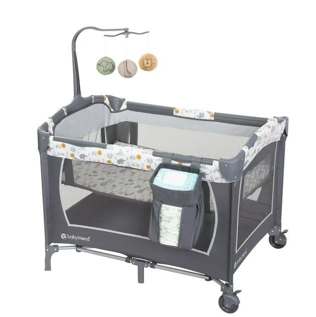 Photo 1 of Baby Trend Nursery Center Playard - Animal Jubilee - Multi-Color
