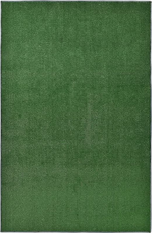 Photo 1 of  6' x 9' Artificial Grass Indoor/Outdoor Area Rug, Rectangle, Green