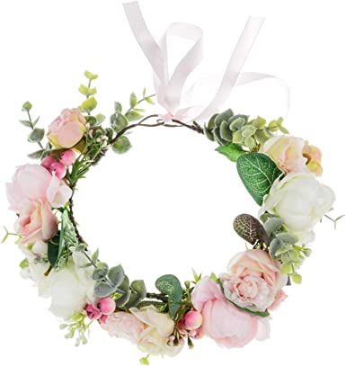 Photo 1 of  Boho Flower Headband Floral Garland Crown Wedding Festival Party Headpiece

