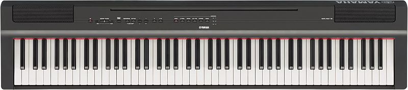 Photo 1 of YAMAHA P125 88-Key Weighted Action Digital Piano with Power Supply and Sustain Pedal, Black
