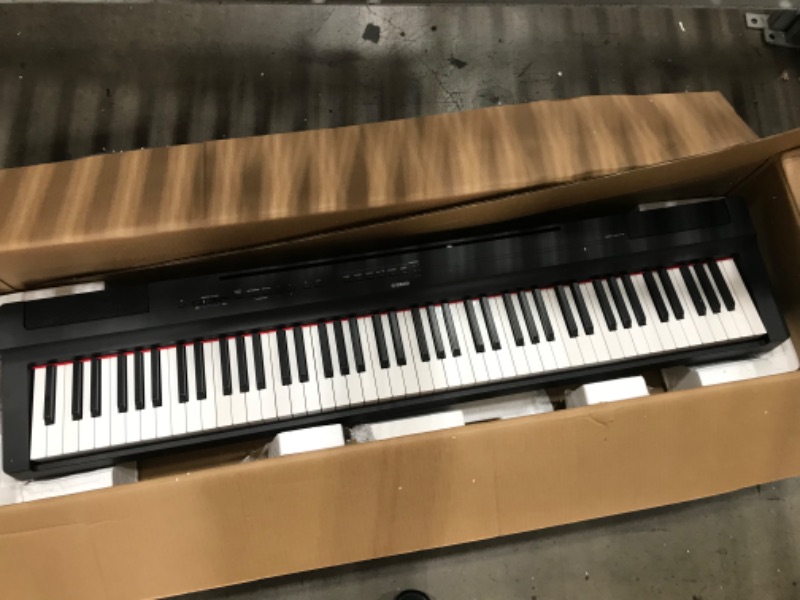 Photo 2 of YAMAHA P125 88-Key Weighted Action Digital Piano with Power Supply and Sustain Pedal, Black
