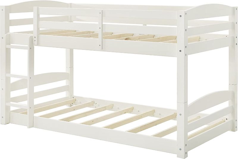 Photo 1 of Dorel Living Sierra Twin Over Twin Bunk Bed in White
