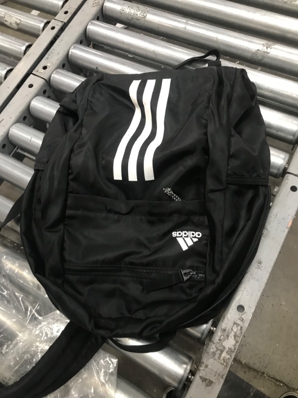 Photo 2 of adidas Unisex League 3 Stripe Backpack, Black, ONE SIZE
